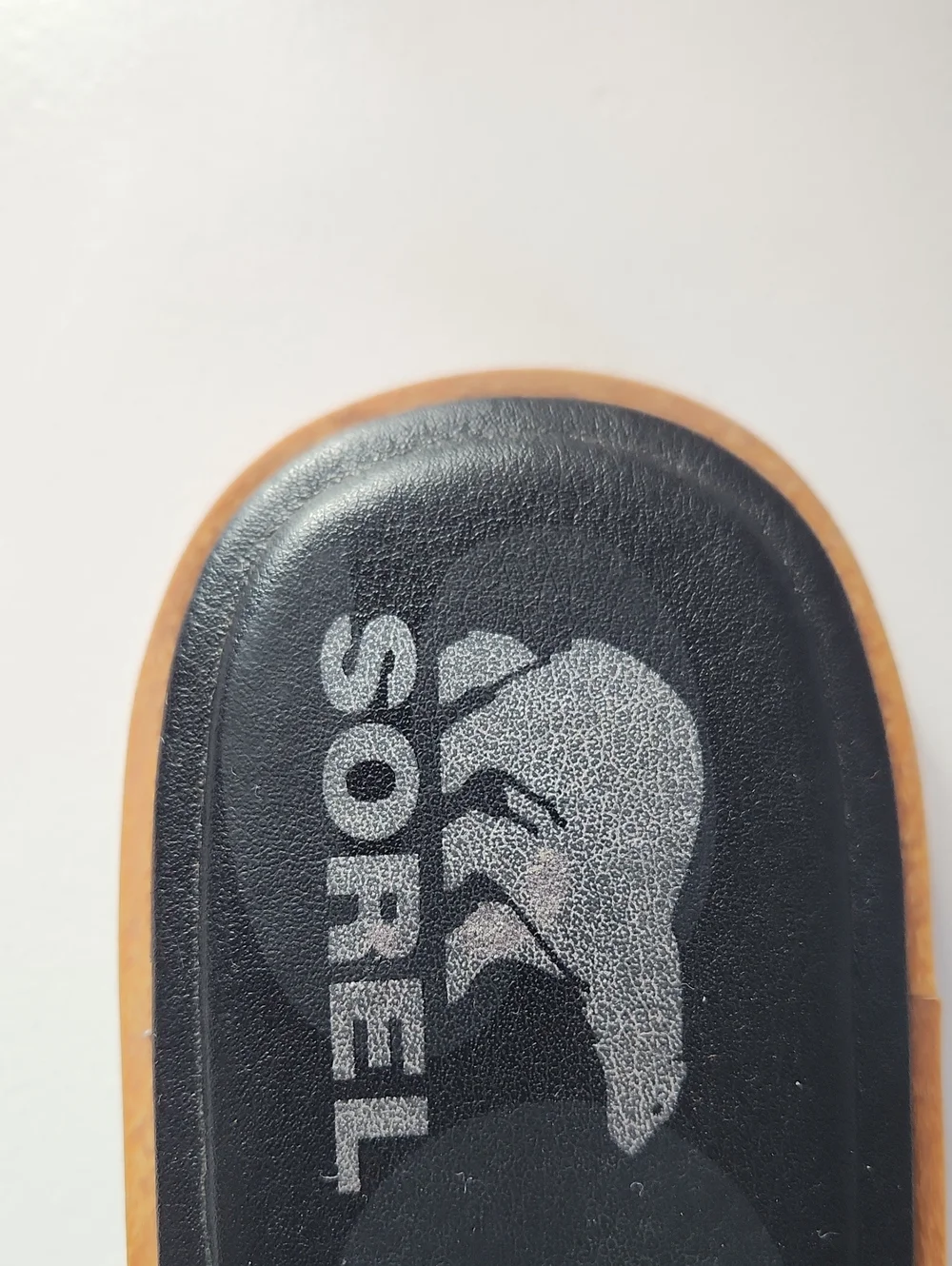 SOREL Women's Ella II Slide Sandal Black Leather Size 10.5